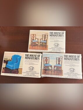 Vintage The House of Miniature chippendale chairs